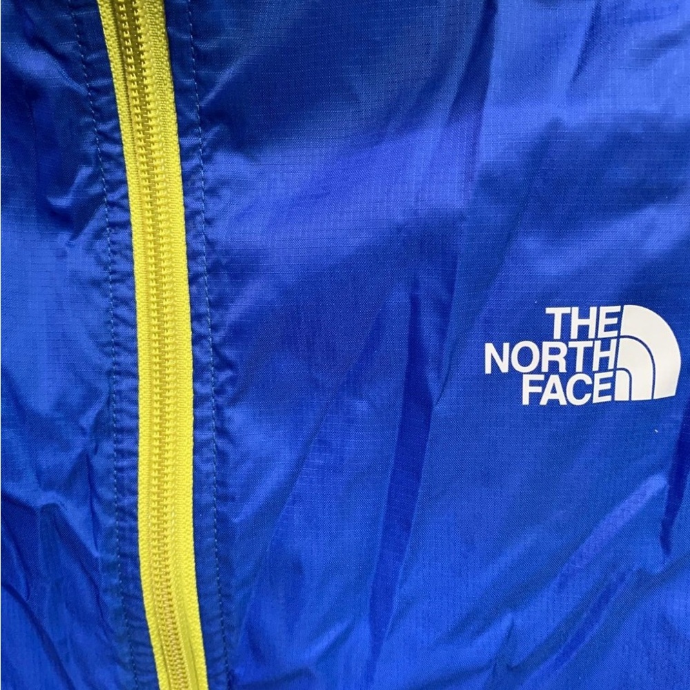 The North Face Men’s Rain Jacket - Royal Blue with Yellow Accents Size Small - Picture 4 of 6